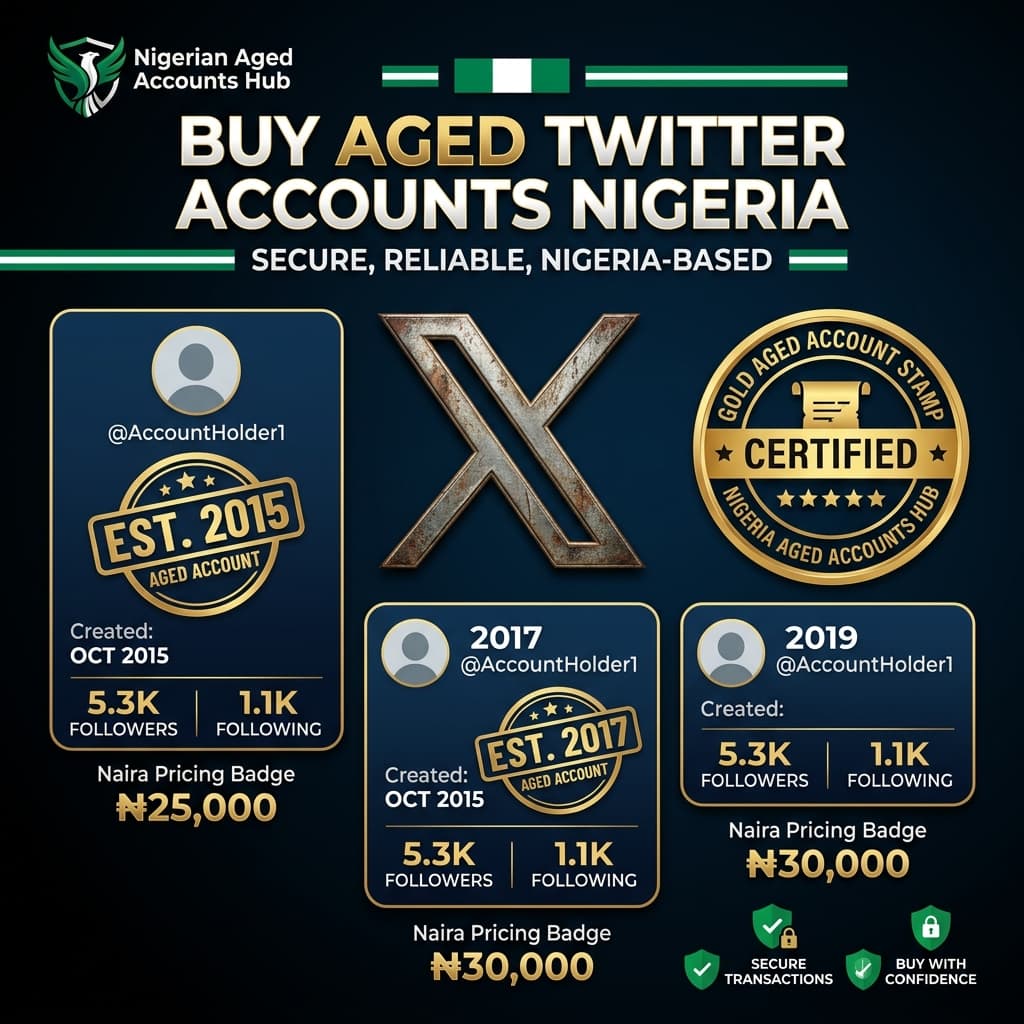 Buy Twitter/X Accounts with Real Followers — Aged X Accounts from ₦30/Follow