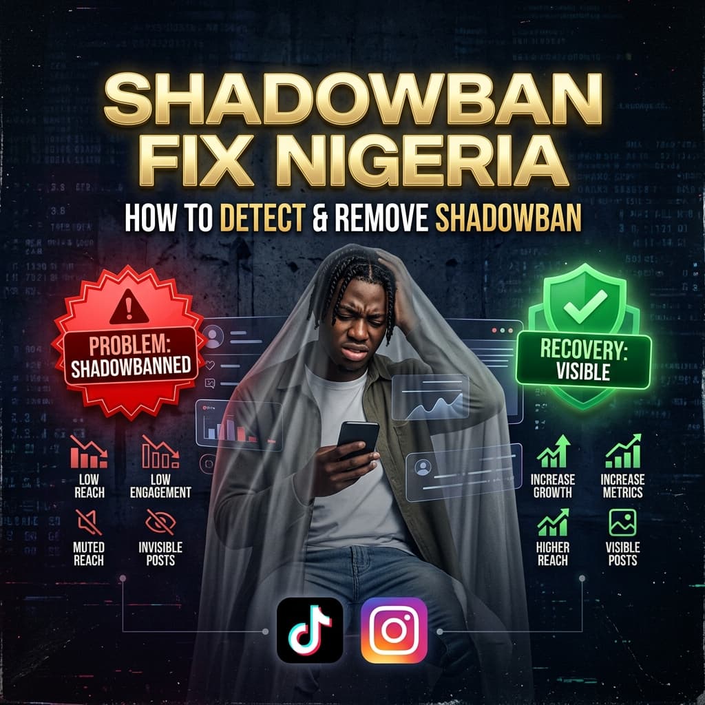 Social Media Shadowban Guide for Nigerian Creators — Causes & Fixes